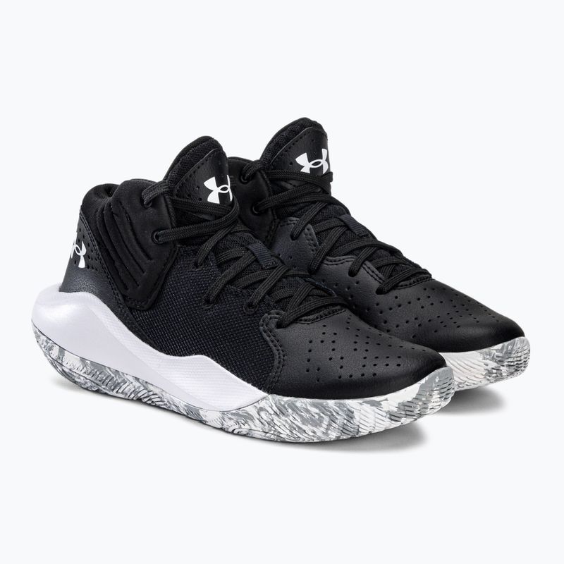 Buty do koszykówki dziecięce Under Armour GS Jet '21 black/white 5