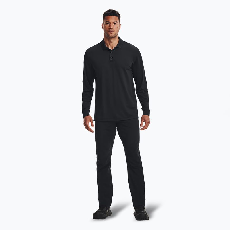 Longsleeve męski Under Armour Tactical Performance Polo 2.0 black/black 2