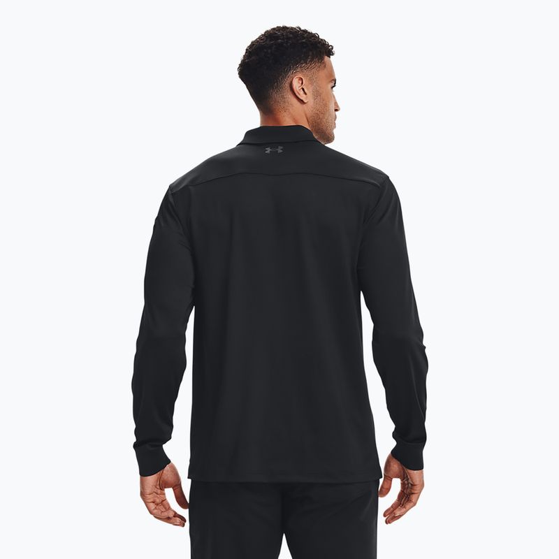 Longsleeve męski Under Armour Tactical Performance Polo 2.0 black/black 3
