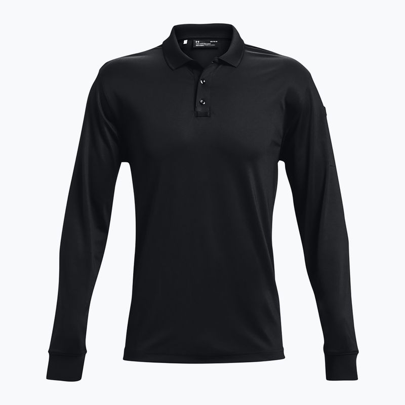 Longsleeve męski Under Armour Tactical Performance Polo 2.0 black/black 5