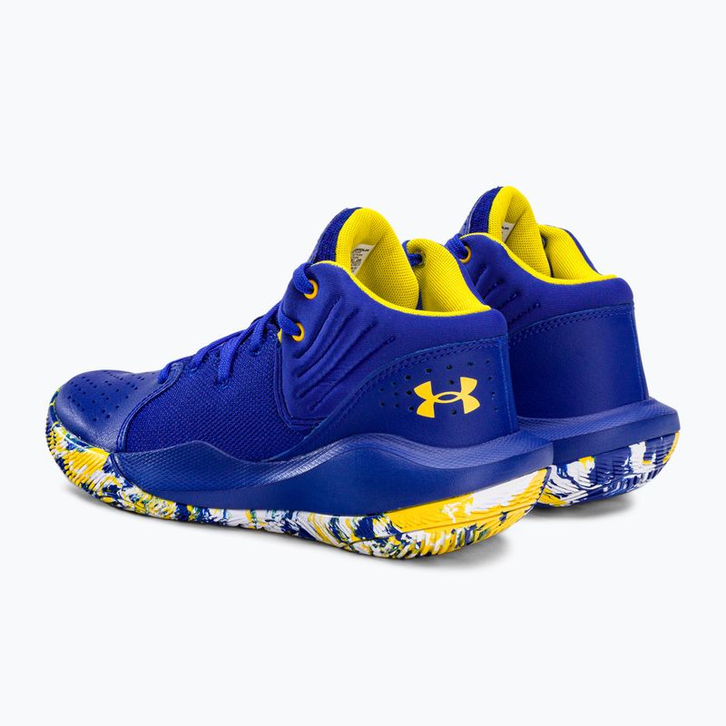 Buty do koszykówki damskie Under Armour GS Jet '21 royal/white 3