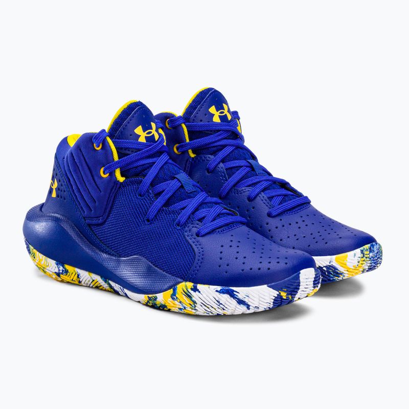 Buty do koszykówki damskie Under Armour GS Jet '21 royal/white 5