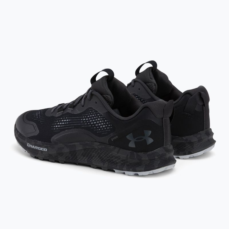 Buty do biegania męskie Under Armour Charged Bandit Trail 2 black/jet gray/jet gray 3