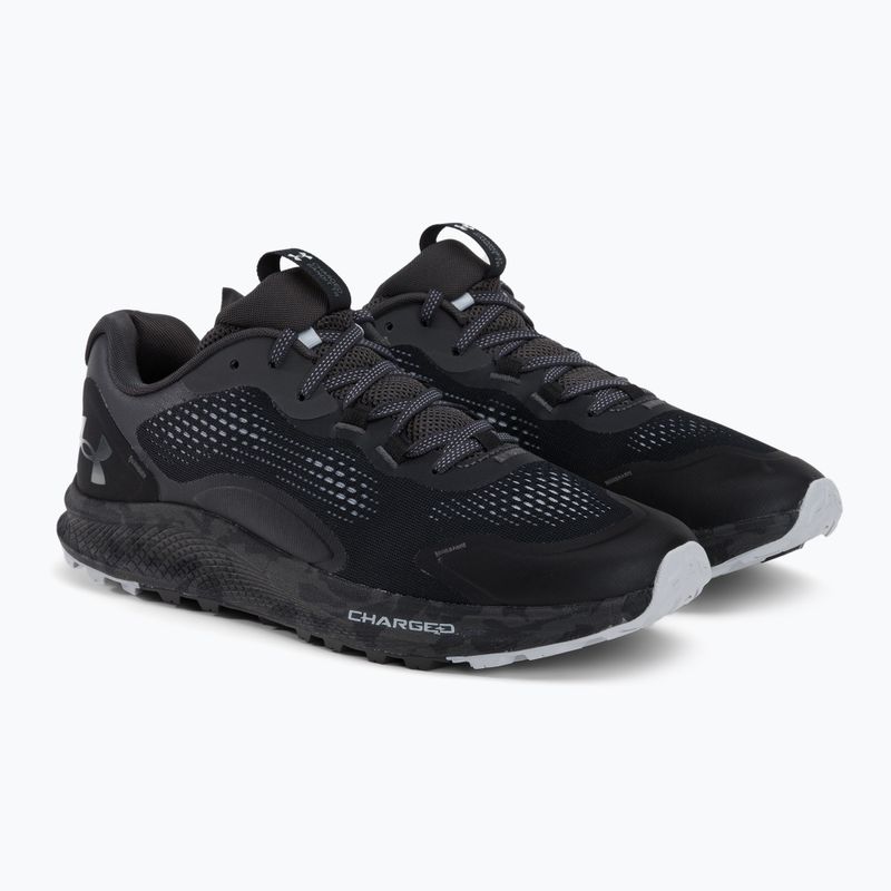 Buty do biegania męskie Under Armour Charged Bandit Trail 2 black/jet gray/jet gray 4
