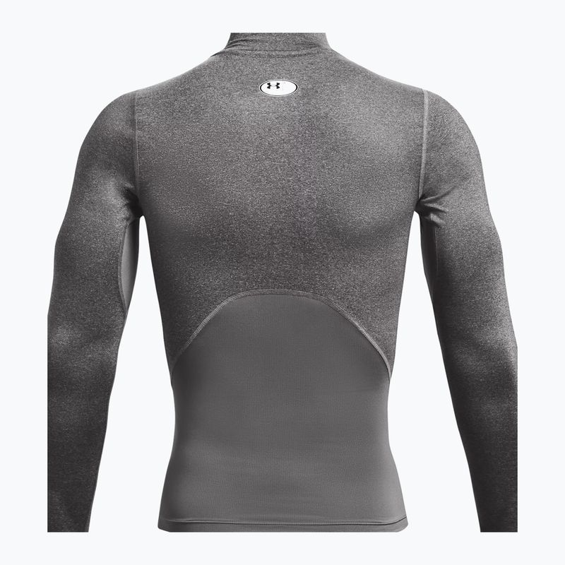 Longsleeve treningowy męski Under Armour HG Armour Comp Mock carbon heather/black 6