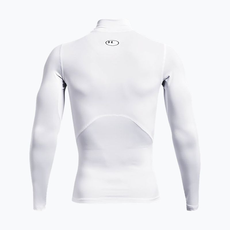 Longsleeve treningowy męski Under Armour HG Armour Comp Mock white/black 6