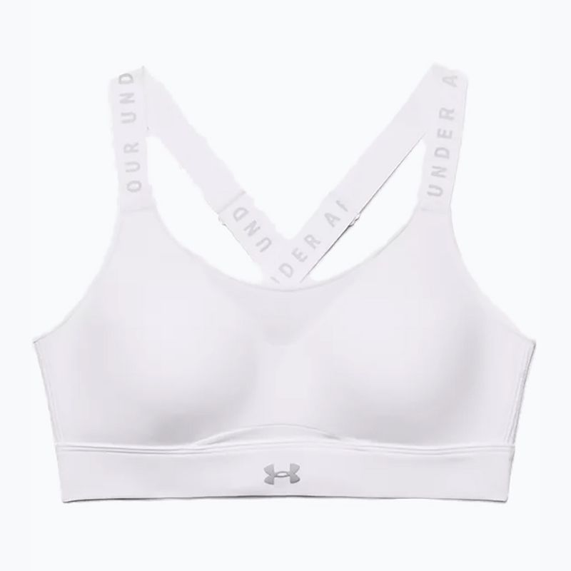 Biustonosz treningowy Under Armour Infinity High white/white/halo gray 3