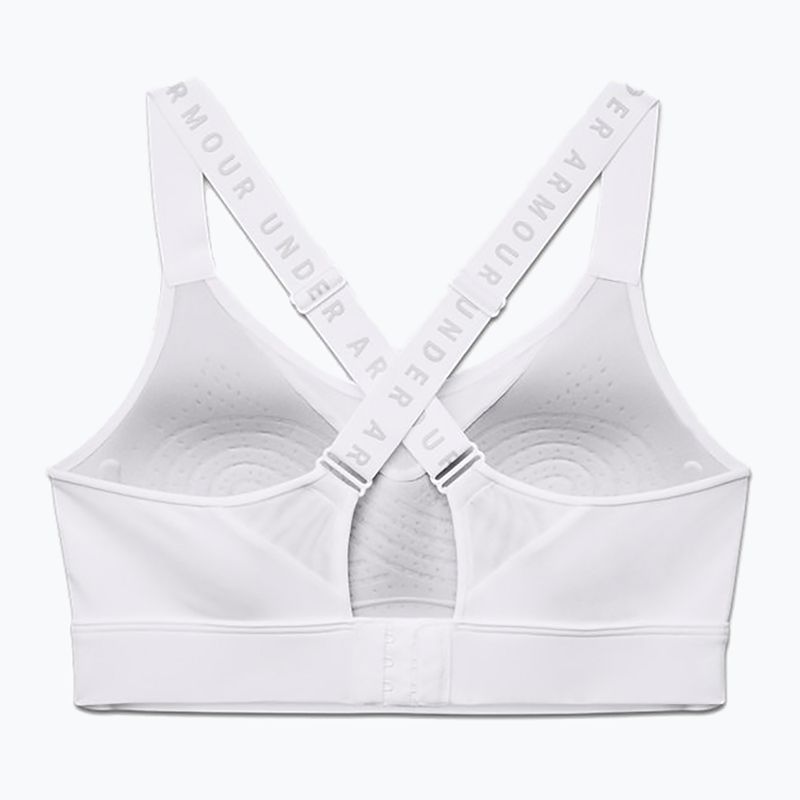 Biustonosz treningowy Under Armour Infinity High white/white/halo gray 4