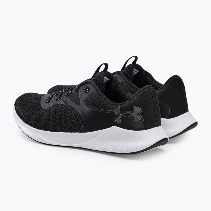 Buty treningowe damskie Under Armour W Charged Aurora 2 black/black/metallic warm silver 3