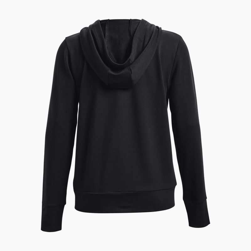 Bluza damska Under Armour Rival Terry FZ Hoodie black/white 2