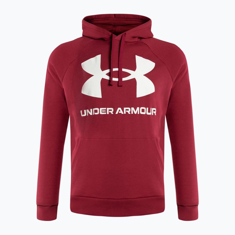 Bluza męska Under Armour Rival Fleece Big Logo HD red/white 4