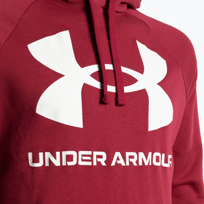 Bluza męska Under Armour Rival Fleece Big Logo HD red/white 6