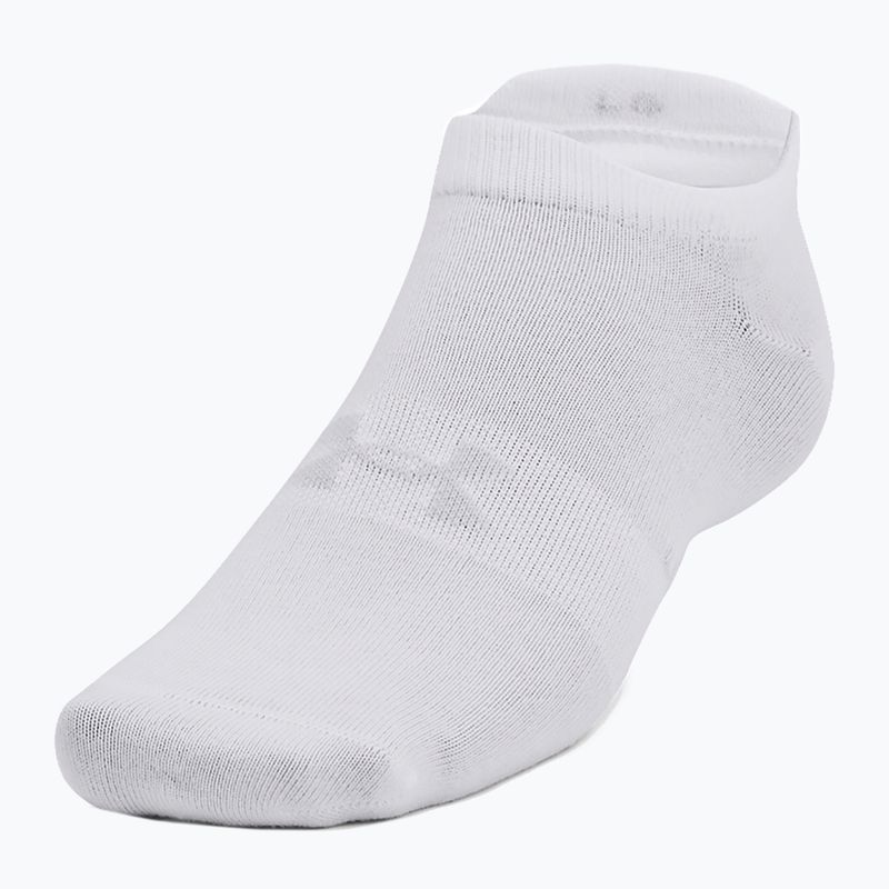 Skarpety Under Armour Essential No Show 6 par white/white/halo gray 6