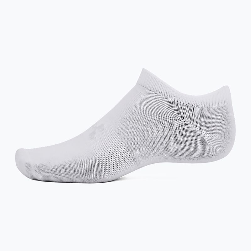 Skarpety Under Armour Essential No Show 6 par white/white/halo gray 7