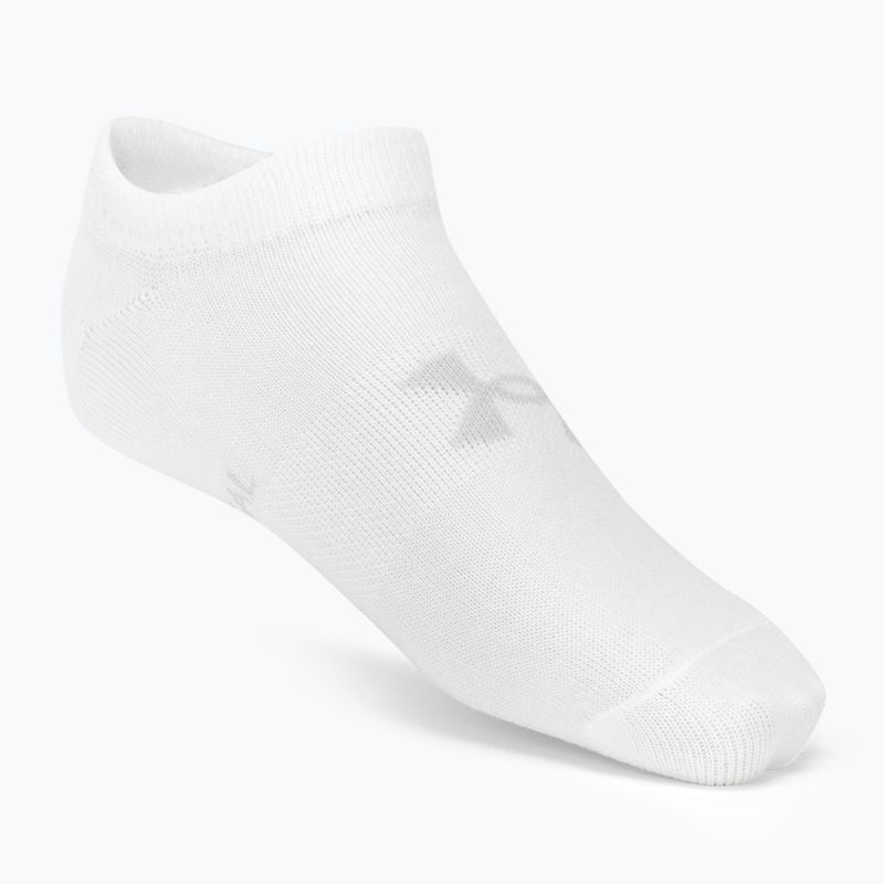 Skarpety Under Armour Essential No Show 6 par white/white/halo gray 2