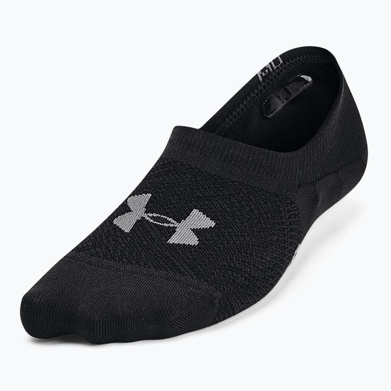 Skarpety damskie Under Armour Breathe Lite Ultra Low 3 pary black/black/pitch gray 2