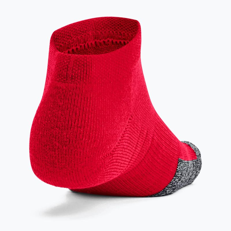 Skarpety Under Armour Heatgear Low Cut 3 pary red/pitch gray/pitch gray 3