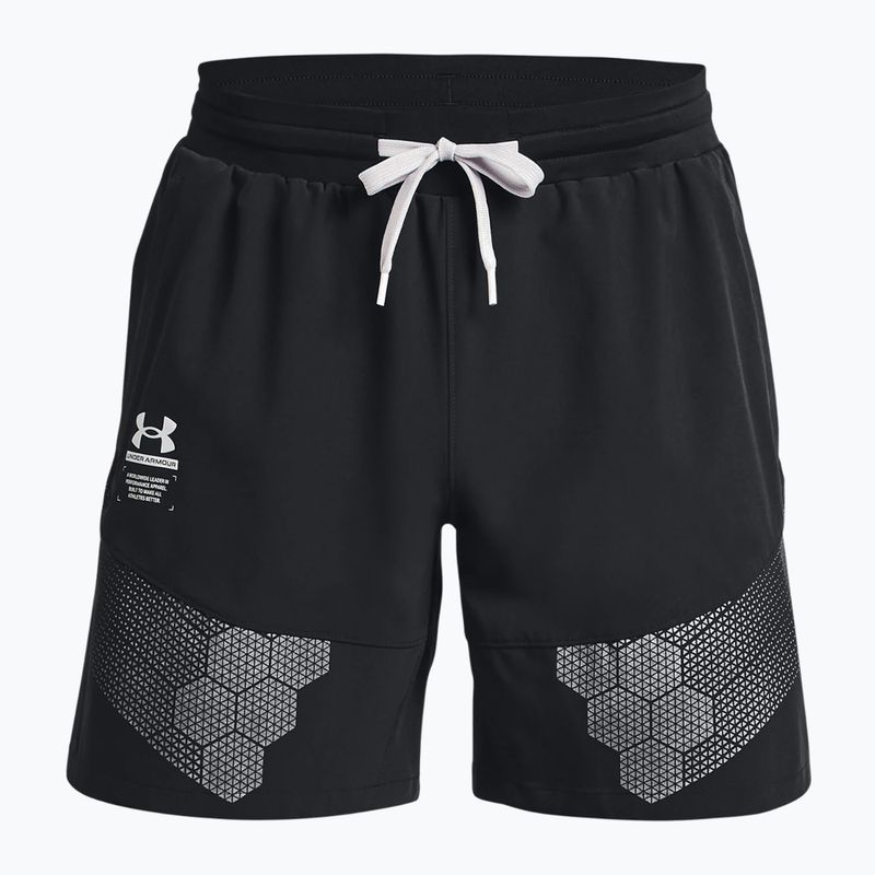 Spodenki treningowe męskie Under Armour UA Armourprint Woven black/halo gray 3