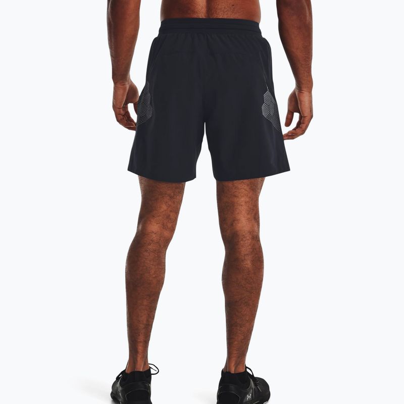 Spodenki treningowe męskie Under Armour UA Armourprint Woven black/halo gray 2