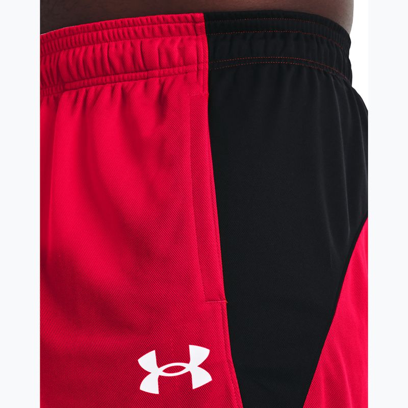 Spodenki koszykarskie męskie Under Armour Baseline 10In red/white 4