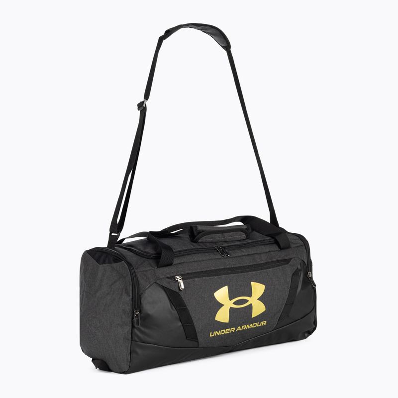 Torba Under Armour Undeniable 5.0 Duffle S 40 l black medium heather/black/metallic gold 2