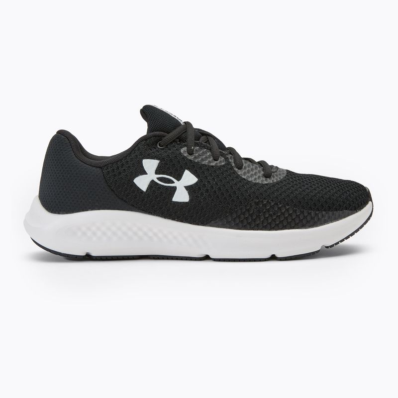 Buty do biegania męskie Under Armour Charged Pursuit 3 black/black/white 2