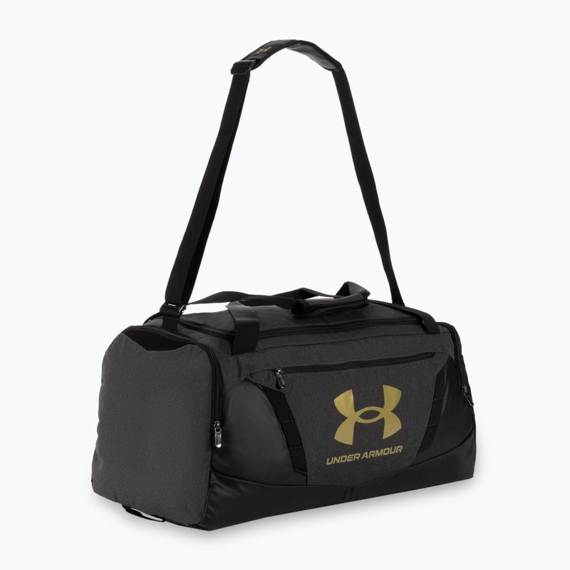 Torba Under Armour Undeniable 5.0 Duffle M 58 l black medium heather/black/metallic gold 2