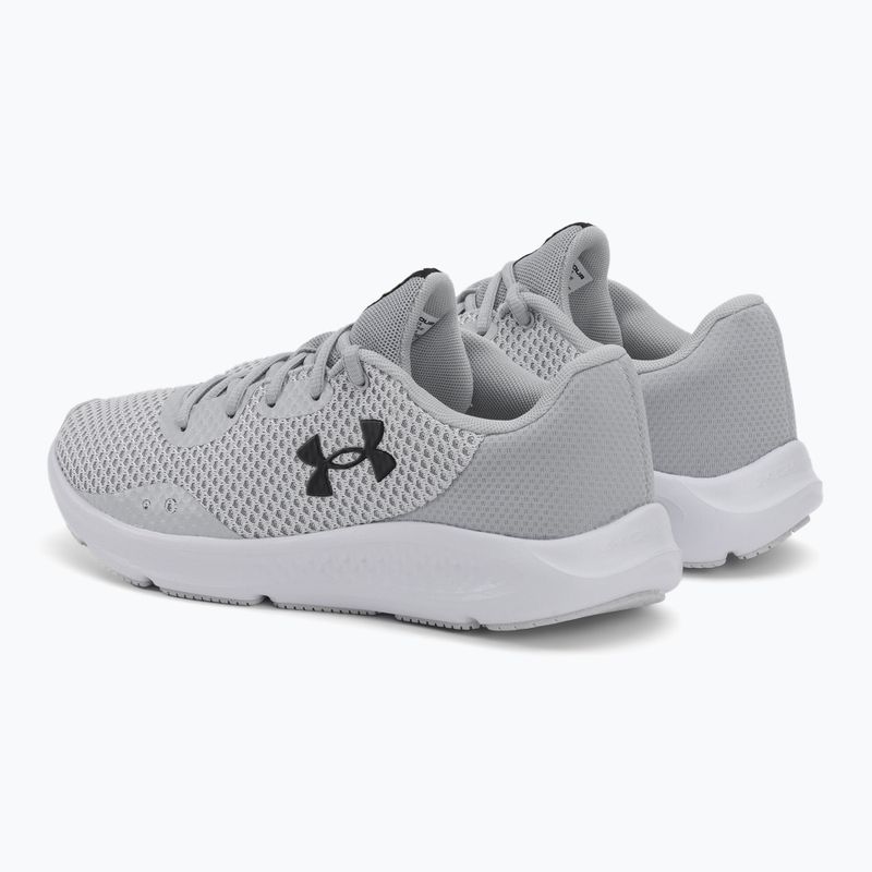 Buty do biegania damskie Under Armour Charged Pursuit 3 halo gray/mod gray/black 3