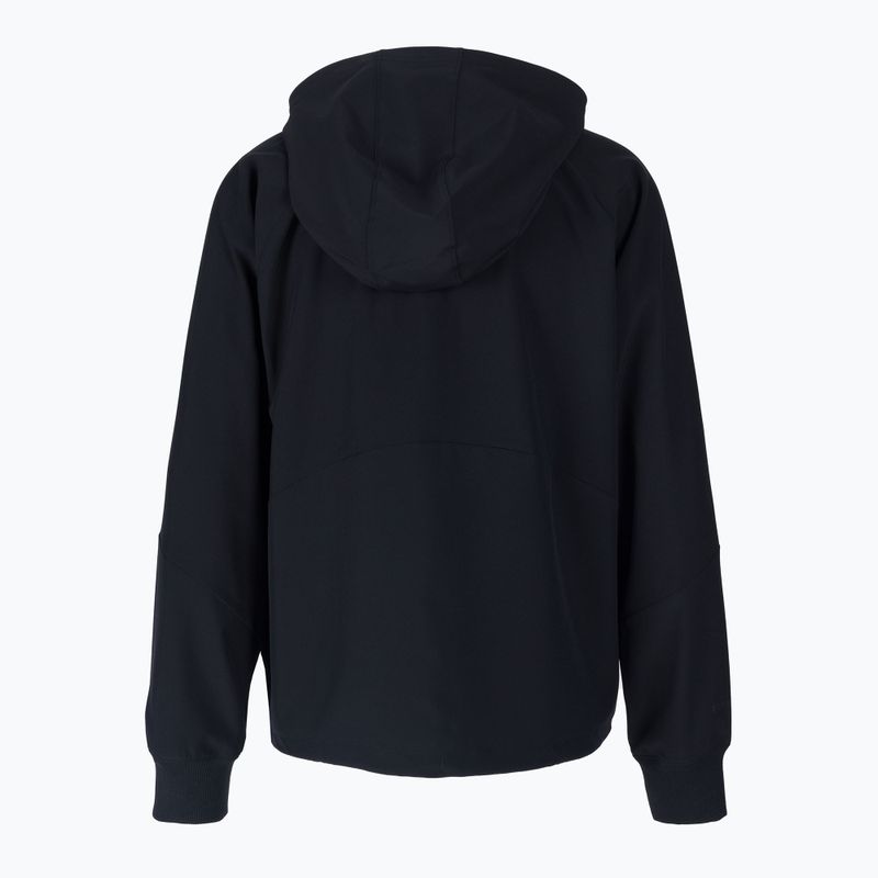 Kurtka treningowa damska Under Armour Woven FZ black/black/white 2
