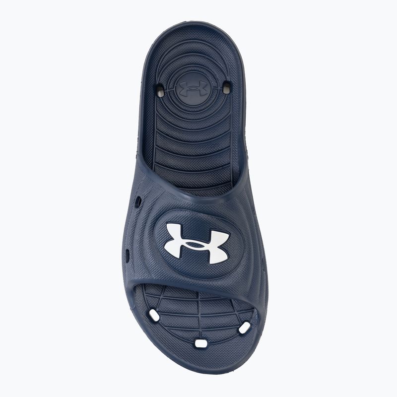 Klapki męskie Under Armour Locker IV SL academy/white 5