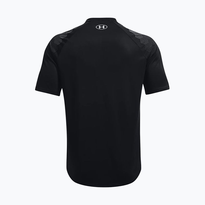 Koszulka treningowa męska Under Armour UA Armourprint black/halo gray 2