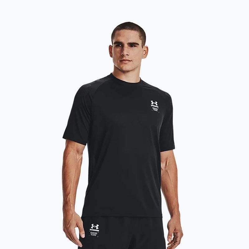 Koszulka treningowa męska Under Armour UA Armourprint black/halo gray 3