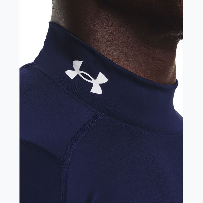 Longsleeve treningowy męski Under Armour Heat Gear Armour Comp Mock midnight navy/white 4