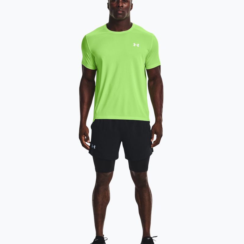 Spodenki do biegania męskie Under Armour Launch SW 5'' 2N1 black/black/reflective 3