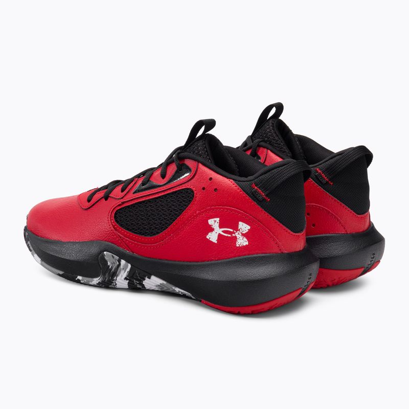 Buty do koszykówki męskie Under Armour Lockdown 6 red/black/white 3