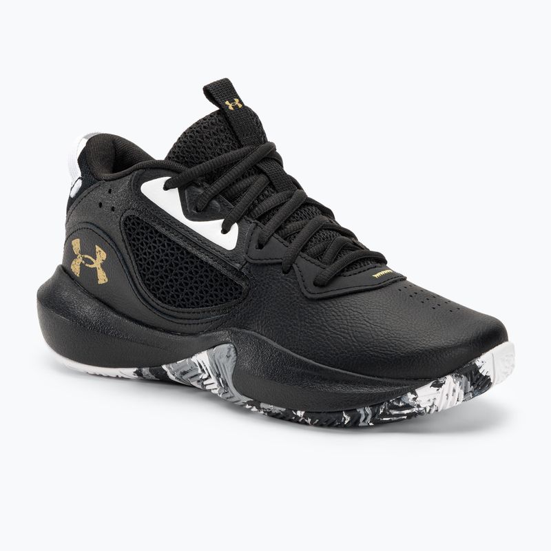 Buty do koszykówki męskie Under Armour Lockdown 6 black/black/metallic gold