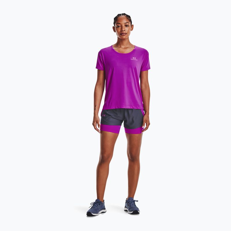 Spodenki damskie Under Armour Play Up 2-In-1 tempered steel/strobe/strobe 3