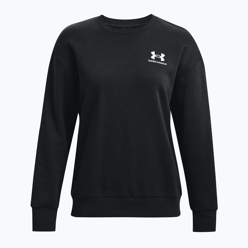 Bluza damska Under Armour Essential Fleece Crew black/white 5