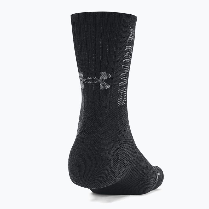 Skarpety Under Armour 3-Maker Mid Crew 3 pary black/black/pitch gray 4