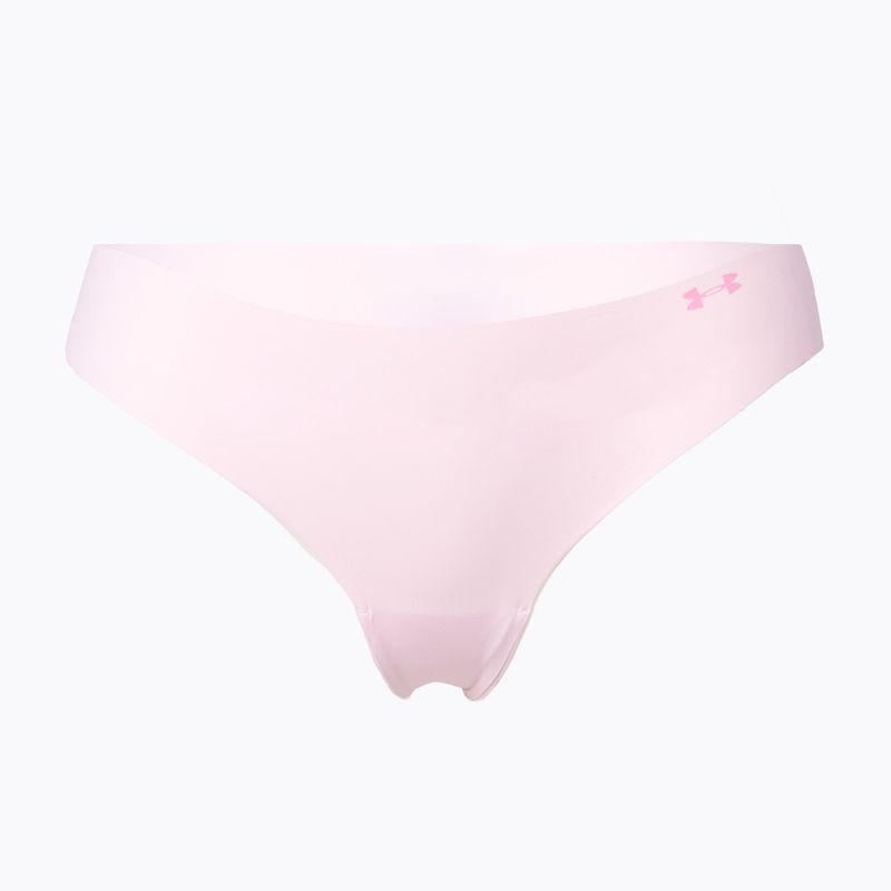 Stringi damskie Under Armour Pure Stretch Thong Print 3 pary pace pink/dark cherry/afterglow 5