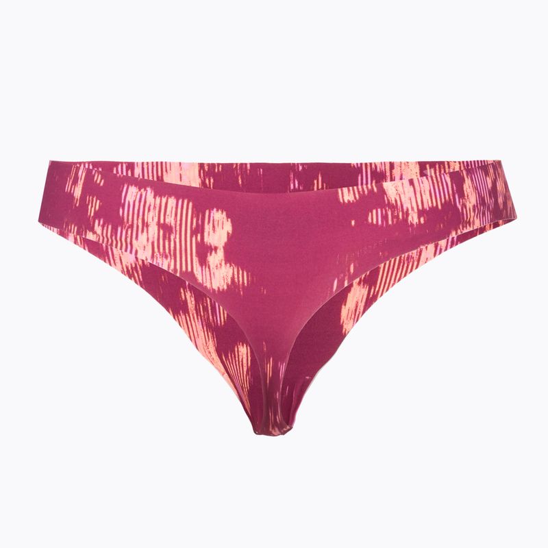 Stringi damskie Under Armour Pure Stretch Thong Print 3 pary pace pink/dark cherry/afterglow 8