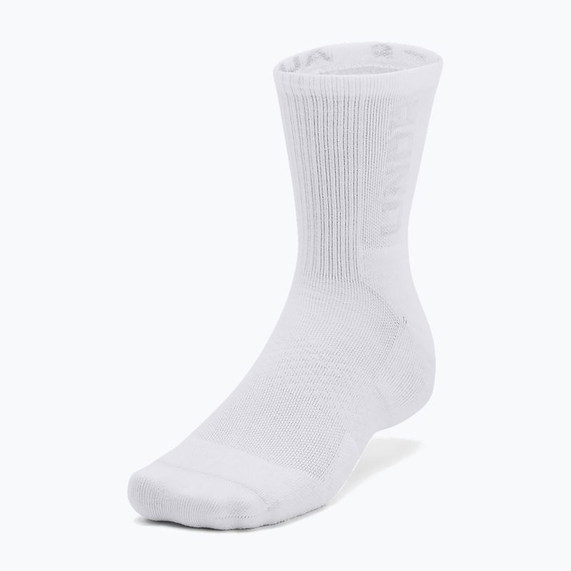 Skarpety Under Armour 3-Maker Mid Crew 3 pary white/white/mod gray 2