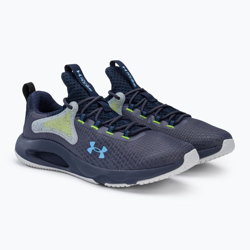 Buty treningowe męskie Under Armour Hovr Rise 4 tempered steel/midnight navy/carolina blue 4