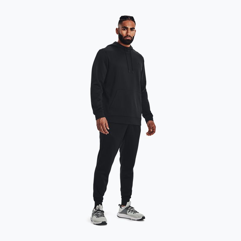 Bluza męska Under Armour Armour Fleece Hoodie black/black 2
