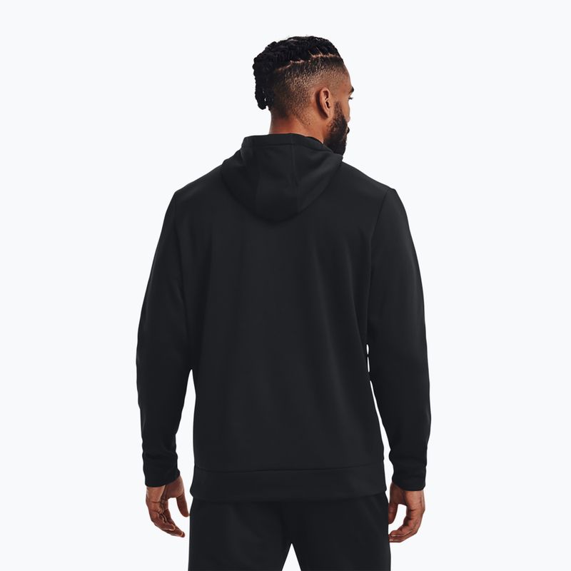 Bluza męska Under Armour Armour Fleece Hoodie black/black 3