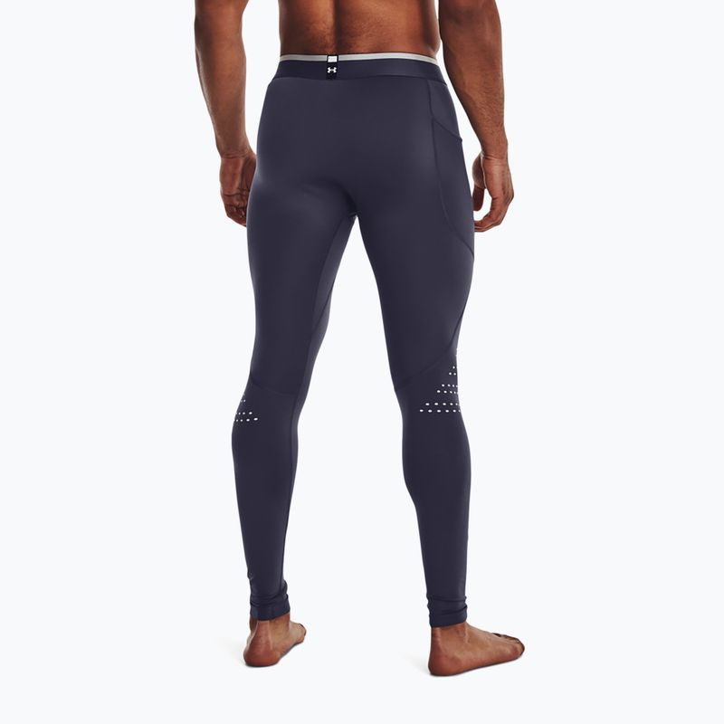 Legginsy treningowe męskie Under Armour UA Cg Armour Novelty tempered steel/reflective 2