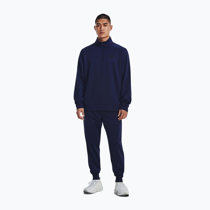 Bluza treningowa męska Under Armour Armour Fleece 1/4 Zip midnight navy/black 2