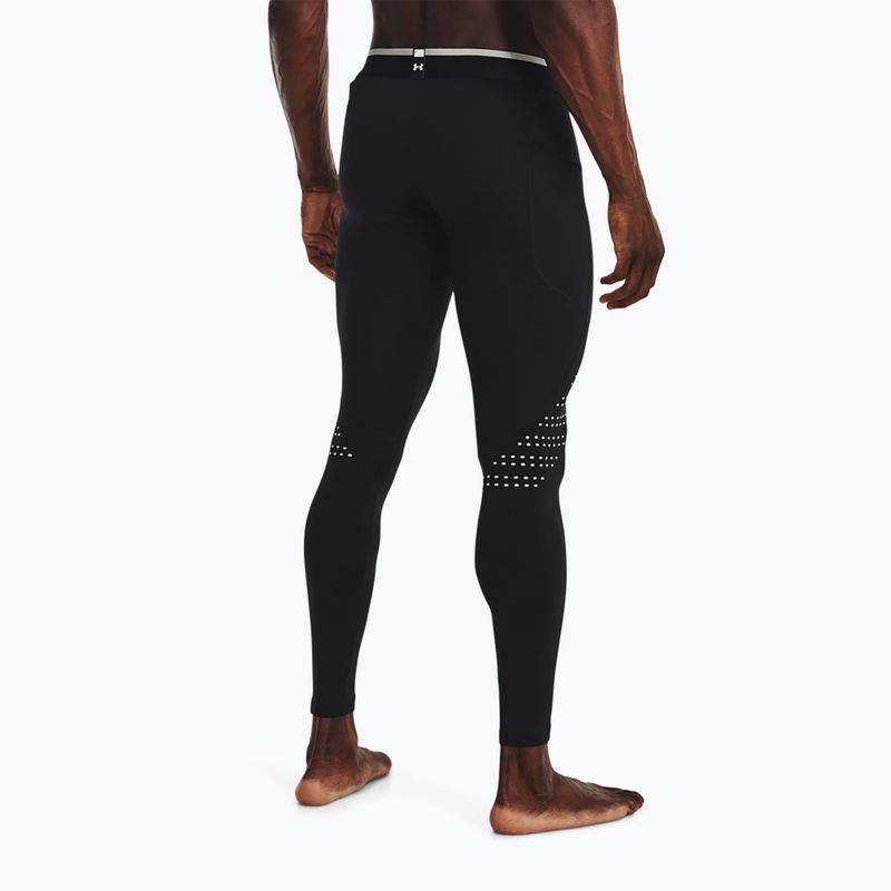 Legginsy treningowe męskie Under Armour UA Cg Armour Novelty black/reflective 2