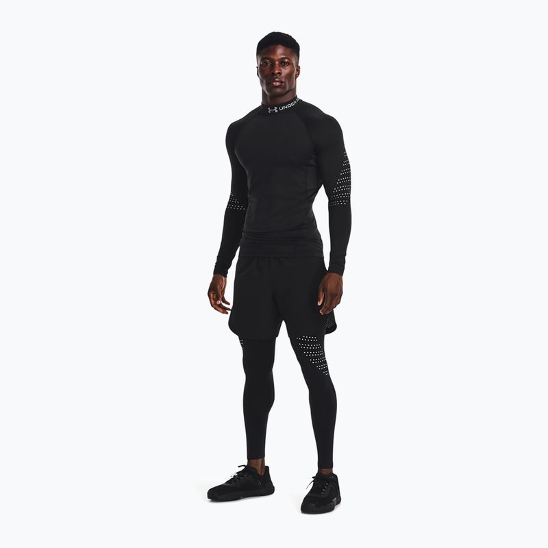 Legginsy treningowe męskie Under Armour UA Cg Armour Novelty black/reflective 3