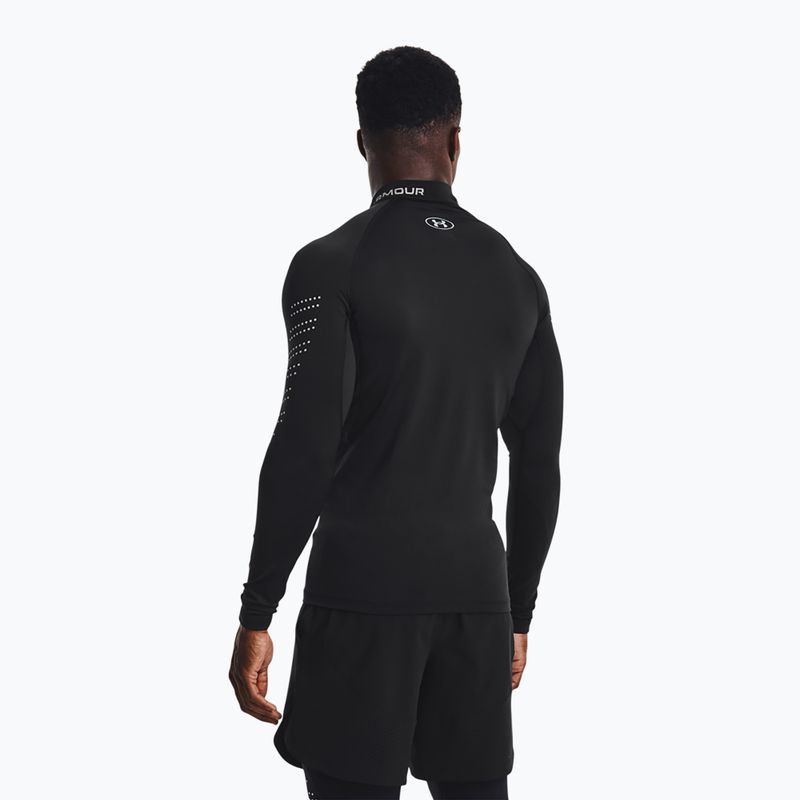 Longsleeve treningowy męski Under Armour UA Cg Armour Novelty Mock black/reflective 2